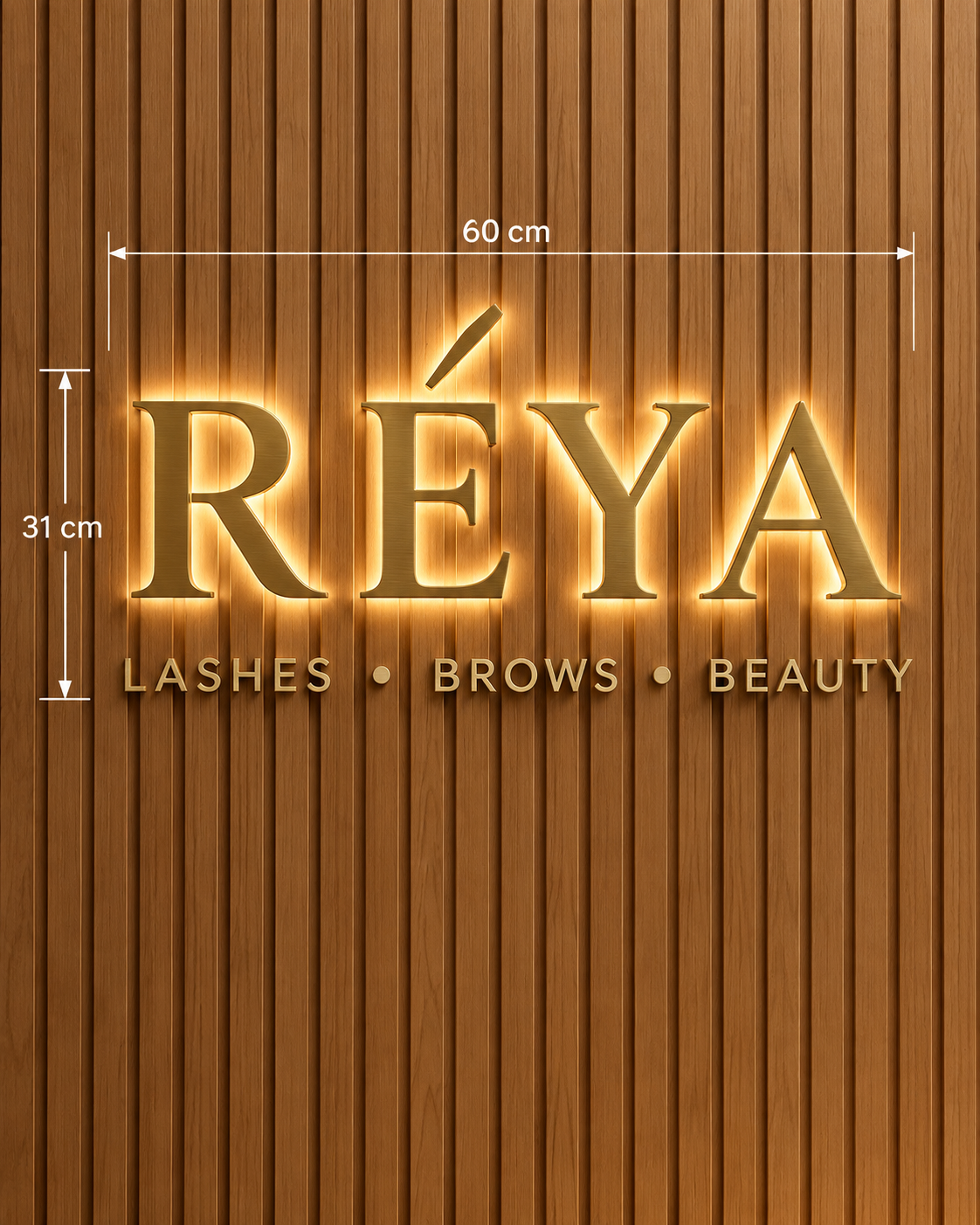 Reya Backlit Sign