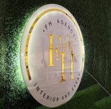 Custom Circle Halo Sign
