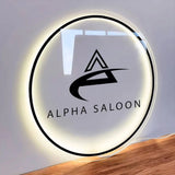 Custom Circle Halo Sign