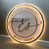 Custom Circle Halo Sign