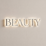 Beauty Backlit Letter Sign