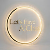 Custom Circle Halo Sign