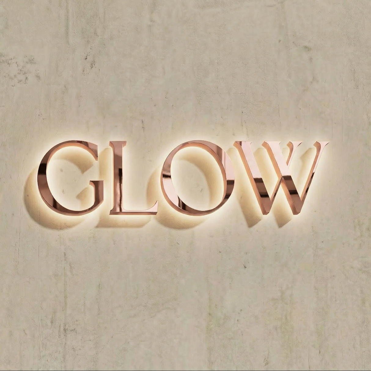 Glow Backlit Letter Sign