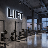 Lift Backlit Letter Sign