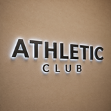 Athletic Club Backlit Letter Sign