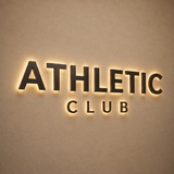 Athletic Club Backlit Letter Sign