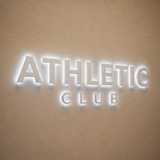 Athletic Club Backlit Letter Sign