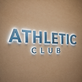 Athletic Club Backlit Letter Sign