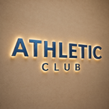 Athletic Club Backlit Letter Sign