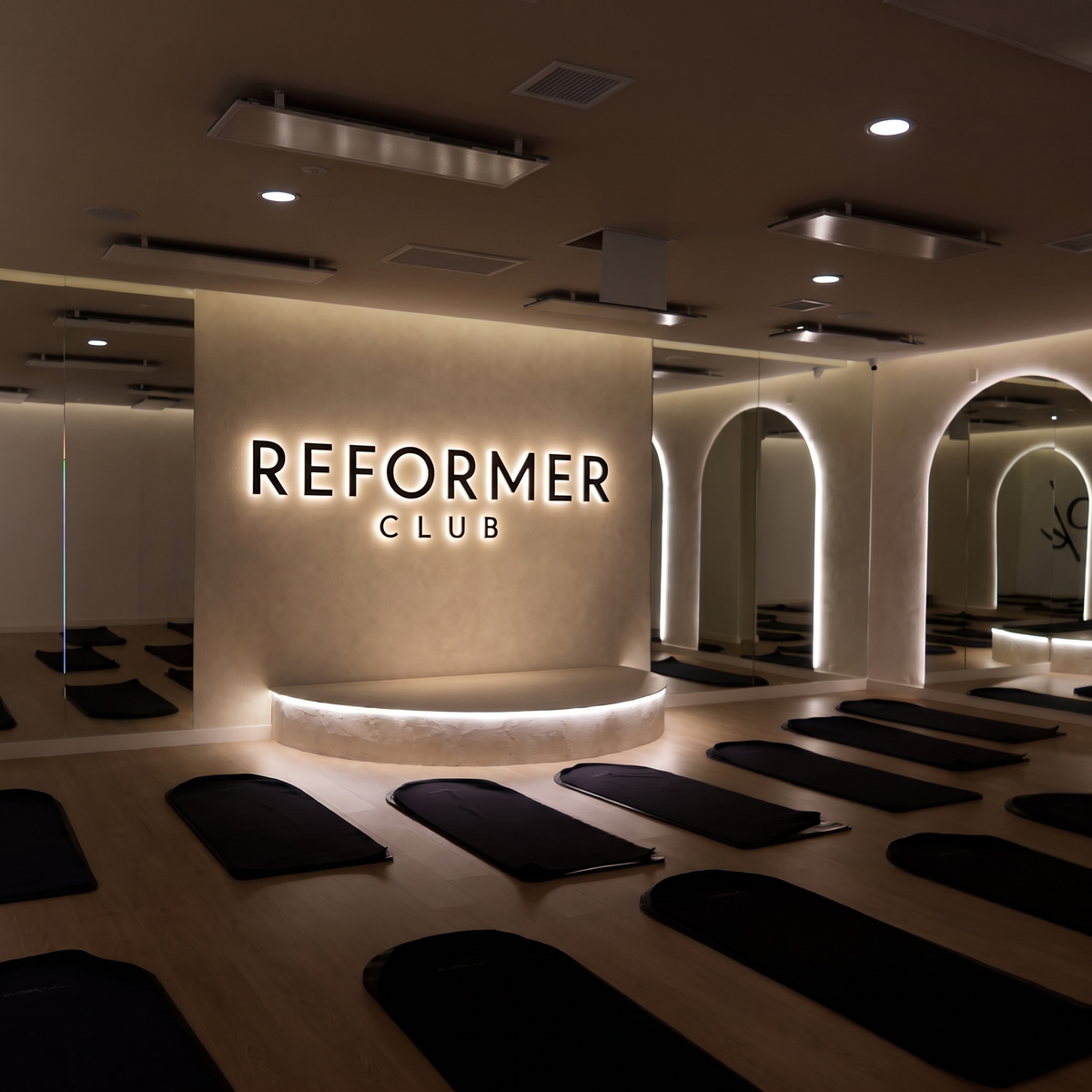 Reformer Club Backlit Letter Sign