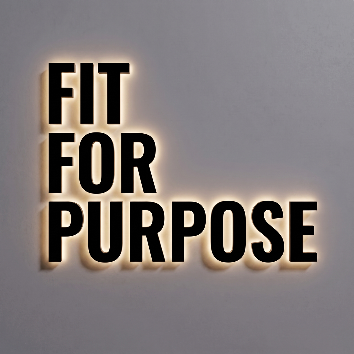 Fit For Purpose Backlit Letter Sign