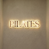 Pilates Backlit Letter Sign